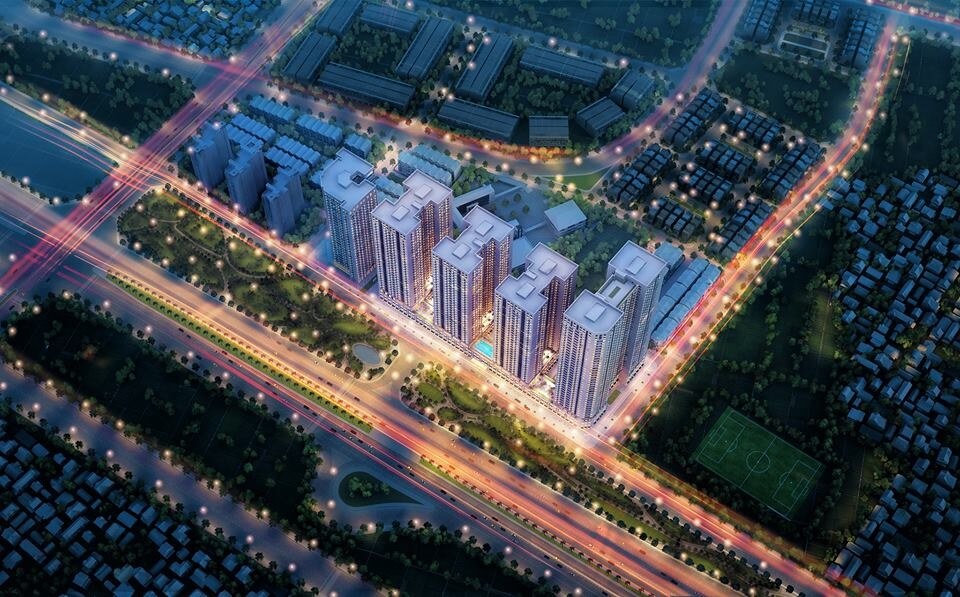 Nhiều chủ đầu tư xây dựng dự án tại khu Đông Bắc Hà Nội.